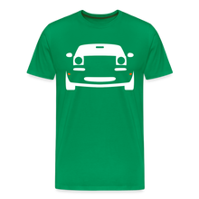 Laden Sie das Bild in den Galerie-Viewer, CLASSIC CAR SHIRT: MIATA (white) - Kelly Green
