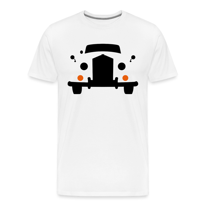 CLASSIC CAR SHIRT: CLOUD (black) - weiß