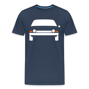 CLASSIC CAR SHIRT: PACER (white) - Navy