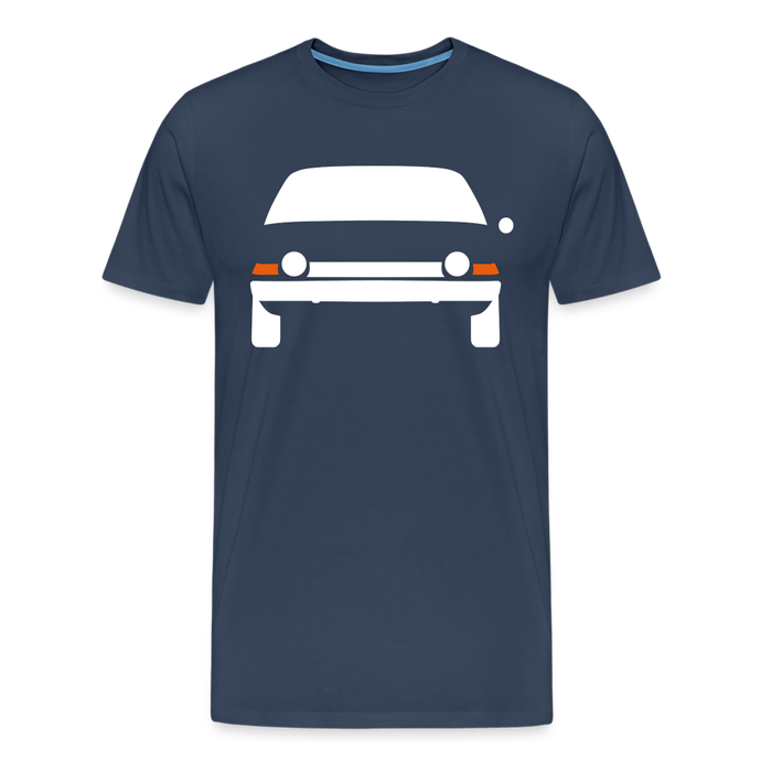 CLASSIC CAR SHIRT: PACER (white) - Navy