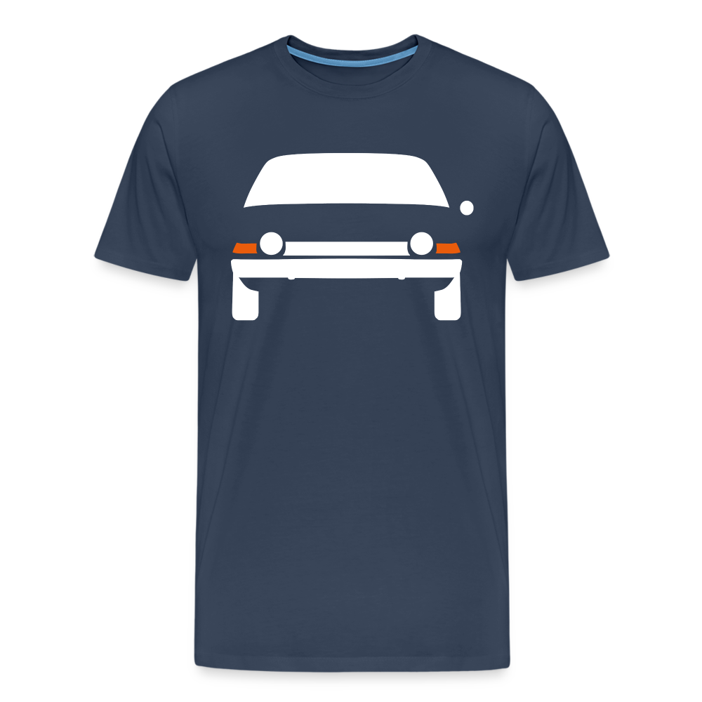 CLASSIC CAR SHIRT: PACER (white) - Navy