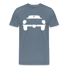 Laden Sie das Bild in den Galerie-Viewer, CLASSIC CAR SHIRT: SPIDER (white) - Blaugrau