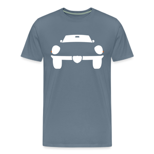 CLASSIC CAR SHIRT: SPIDER (white) - Blaugrau