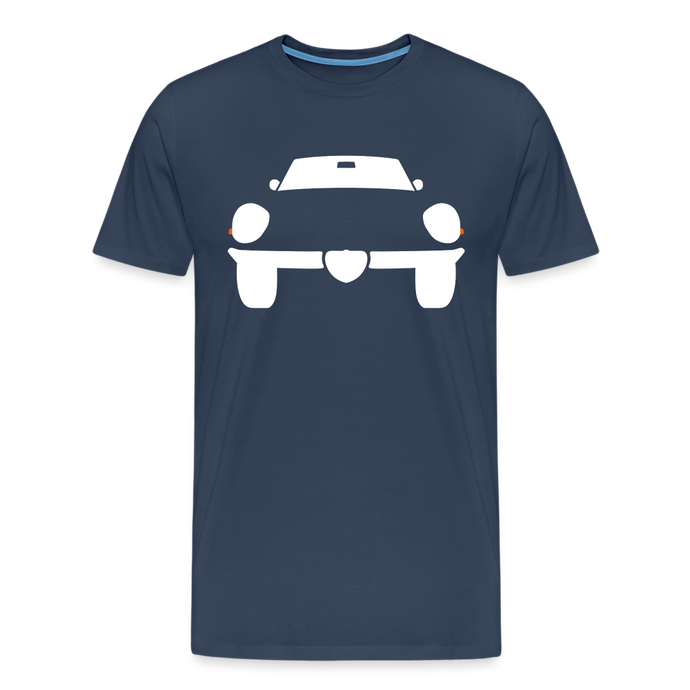 CLASSIC CAR SHIRT: SPIDER (white) - Navy