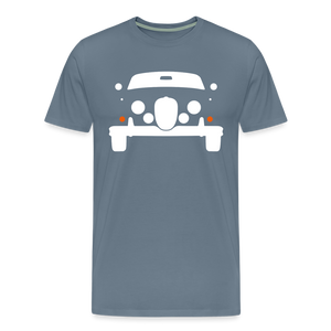 CLASSIC CAR SHIRT: MK2 (white) - Blaugrau
