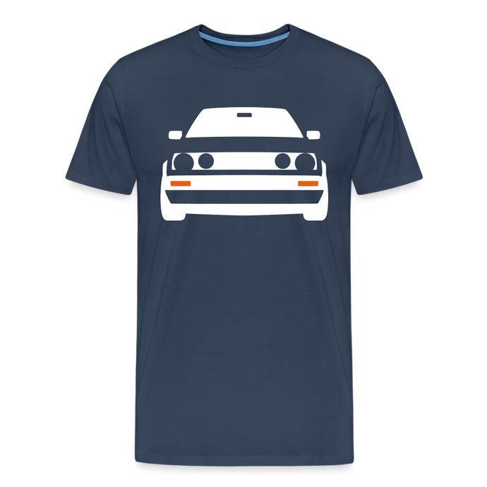 CLASSIC CAR SHIRT: ZWO (white) - Navy