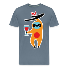 Laden Sie das Bild in den Galerie-Viewer, WINE SHIRT: FAULTIER - Blaugrau