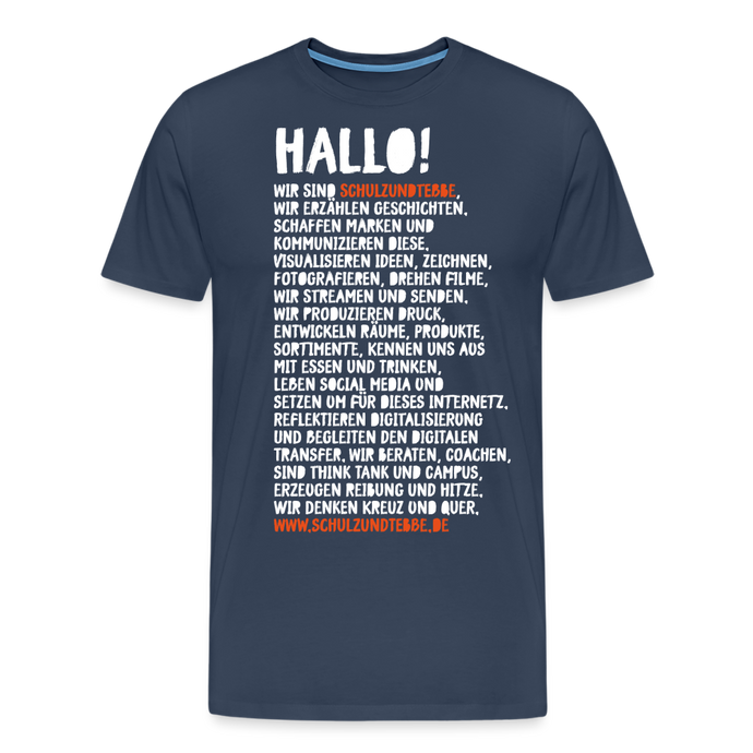 SCHULZUNDTEBBE: WIR SIND ... (white) - Navy
