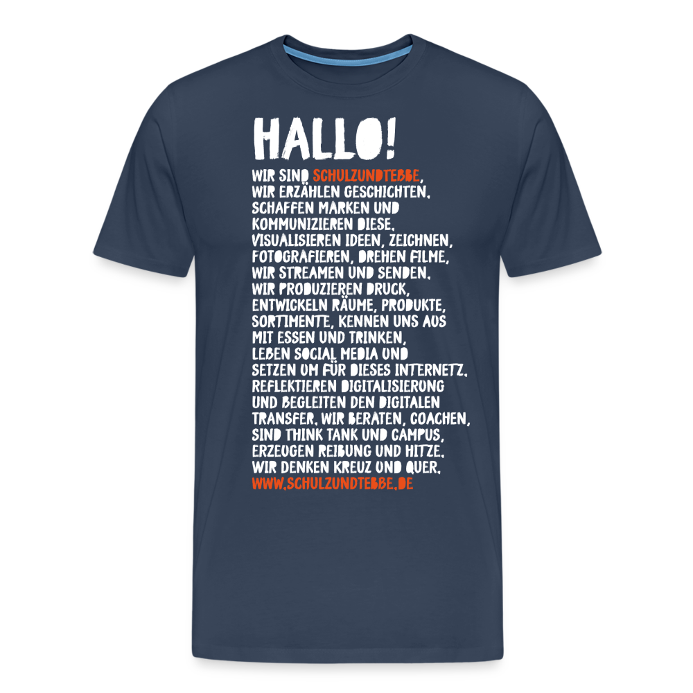 SCHULZUNDTEBBE: WIR SIND ... (white) - Navy
