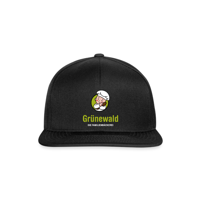 Grünewald Snapback Cap - Schwarz/Schwarz