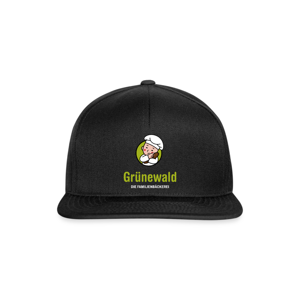 Grünewald Snapback Cap - Schwarz/Schwarz