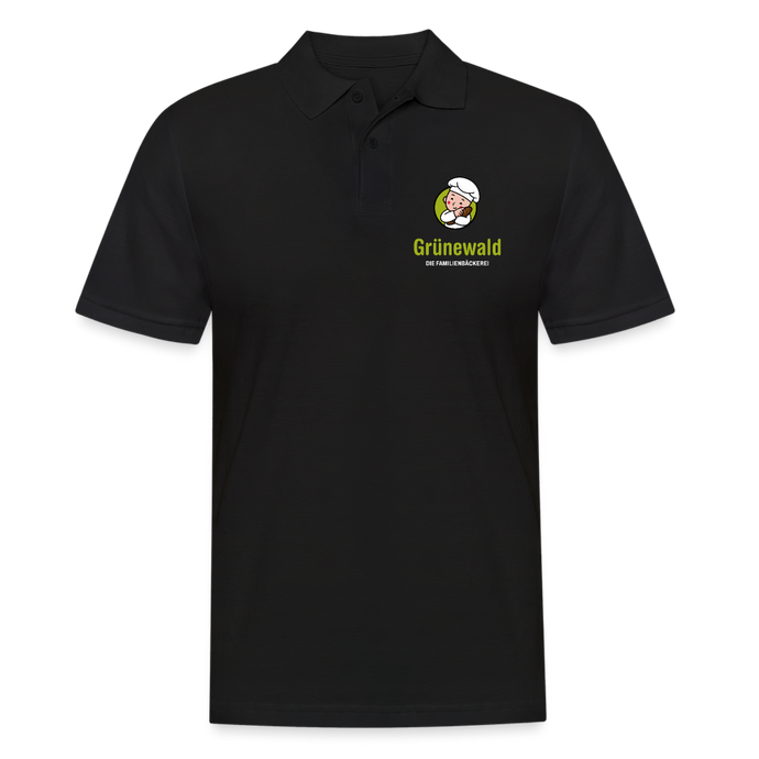 Grünewald Brötchendealer Männer Poloshirt - Schwarz