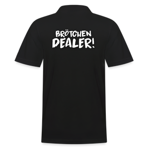 Grünewald Brötchendealer Männer Poloshirt - Schwarz
