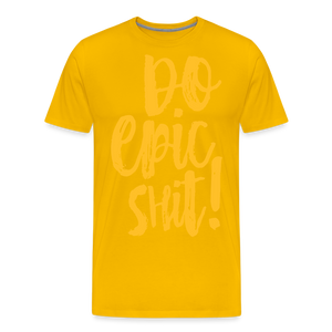 "DO EPIC SHIT": SHIRT - Sonnengelb