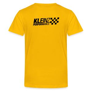 KLEINZ PERFORMANCE GT TEEN SHIRT (black) - Sonnengelb