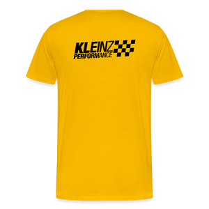 KLEINZ PERFORMANCE GT SHIRT (black) - Sonnengelb