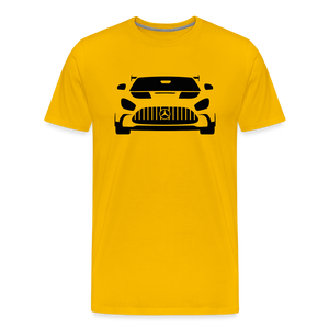 KLEINZ AUTOMOBILE GT TEEN SHIRT (black) - Sonnengelb