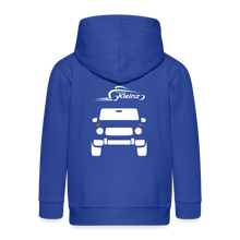 Laden Sie das Bild in den Galerie-Viewer, KLEINZ AUTOMOBILE CHILD KAPUZENJACKE - Royalblau