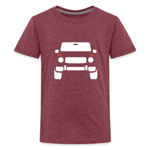 KLEINZ PERFORMANCE TEEN SHIRT - Bordeauxrot meliert