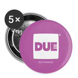 DUE Buttons groß 56 mm (5er Pack) - weiß