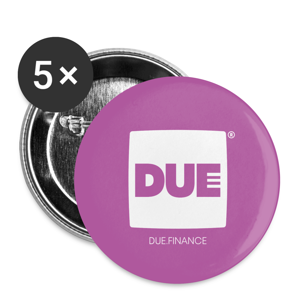 DUE Buttons groß 56 mm (5er Pack) - weiß