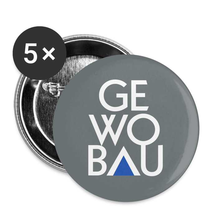 Buttons groß 56 mm (5er Pack) - weiß