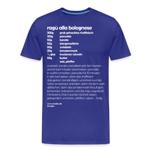 Laden Sie das Bild in den Galerie-Viewer, REZEPT SHIRT: BOLOGNESE - Königsblau