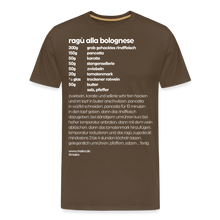 Laden Sie das Bild in den Galerie-Viewer, REZEPT SHIRT: BOLOGNESE - Edelbraun