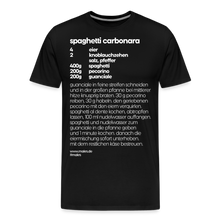 Laden Sie das Bild in den Galerie-Viewer, REZEPT SHIRT: CARBONARA - Schwarz