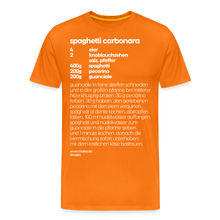 Laden Sie das Bild in den Galerie-Viewer, REZEPT SHIRT: CARBONARA - Orange