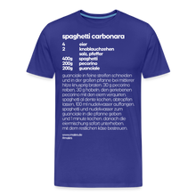 Laden Sie das Bild in den Galerie-Viewer, REZEPT SHIRT: CARBONARA - Königsblau