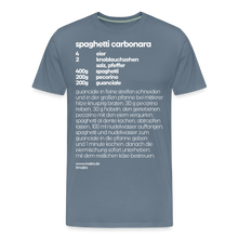 Laden Sie das Bild in den Galerie-Viewer, REZEPT SHIRT: CARBONARA - Blaugrau