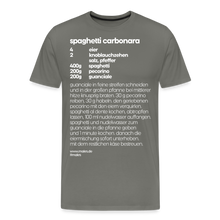 Laden Sie das Bild in den Galerie-Viewer, REZEPT SHIRT: CARBONARA - Asphalt