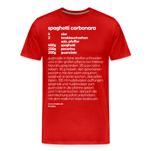 Laden Sie das Bild in den Galerie-Viewer, REZEPT SHIRT: CARBONARA - Rot