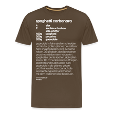 Laden Sie das Bild in den Galerie-Viewer, REZEPT SHIRT: CARBONARA - Edelbraun