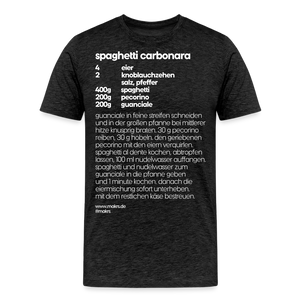 REZEPT SHIRT: CARBONARA - Anthrazit