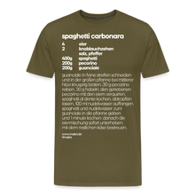 Laden Sie das Bild in den Galerie-Viewer, REZEPT SHIRT: CARBONARA - Khaki