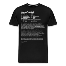 Laden Sie das Bild in den Galerie-Viewer, REZEPTSHIRT: Caesar&#39;s Salad - Schwarz
