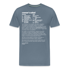 Laden Sie das Bild in den Galerie-Viewer, REZEPTSHIRT: Caesar&#39;s Salad - Blaugrau
