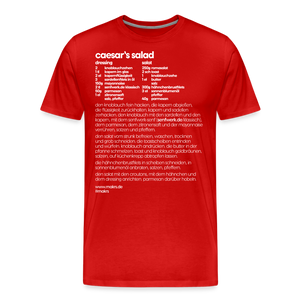 REZEPTSHIRT: Caesar's Salad - Rot
