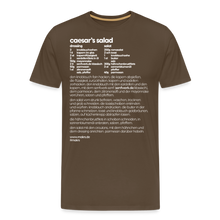 Laden Sie das Bild in den Galerie-Viewer, REZEPTSHIRT: Caesar&#39;s Salad - Edelbraun