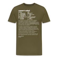Laden Sie das Bild in den Galerie-Viewer, REZEPTSHIRT: Caesar&#39;s Salad - Khaki