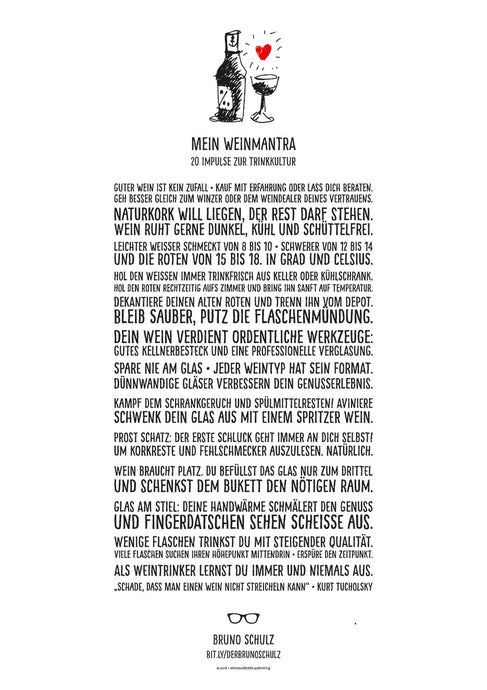 PLAKAT WEINMANTRA